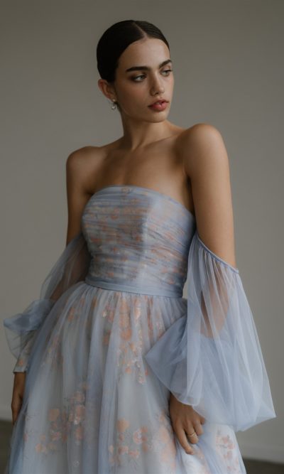 Hera Couture - Le Wild Rose Dusky Blue