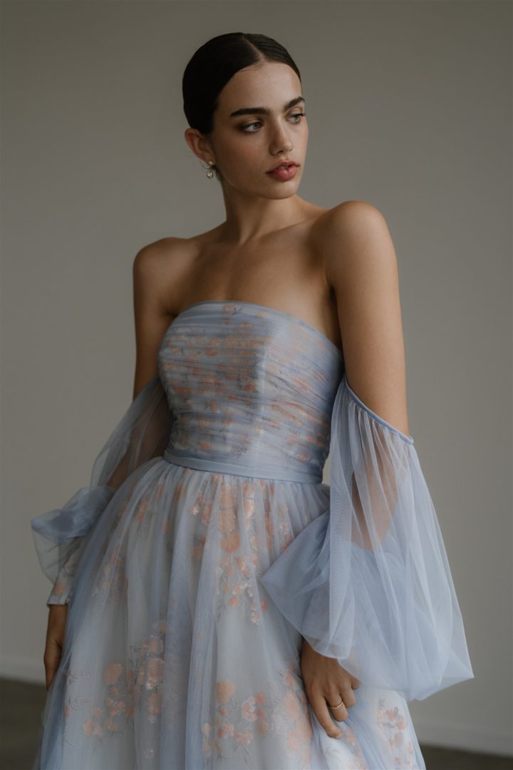 Hera Couture - Le Wild Rose Dusky Blue