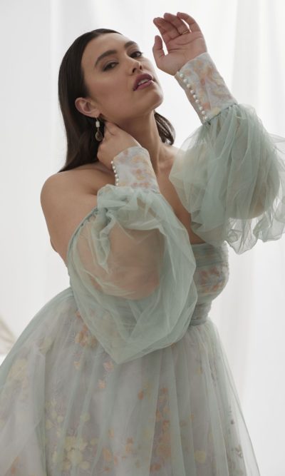 Hera Couture - Le Wild Rose Pistachio Green
